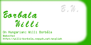 borbala willi business card